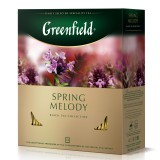 Чай черный Greenfield Spring Melody пакетированный 100 пакетиков в упаковке