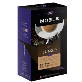 Кофе в капсулах Noble Lungo (Лунго), упаковка 10 капсул по 5,3 гр, для кофемашин Nespresso