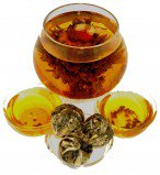 Чай связанный Персик Бессмертия с жасмином, 500 г, крупнолистовой связанный чай