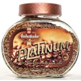 Кофе растворимый Ambassador Platinum (Амбассадор Платинум), стеклянная банка, 95 гр.