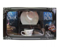 Alta Roma Intenso (Альта Рома Интенсо),  Подарочный набор. Кофе молотый плюс кофейная пара.